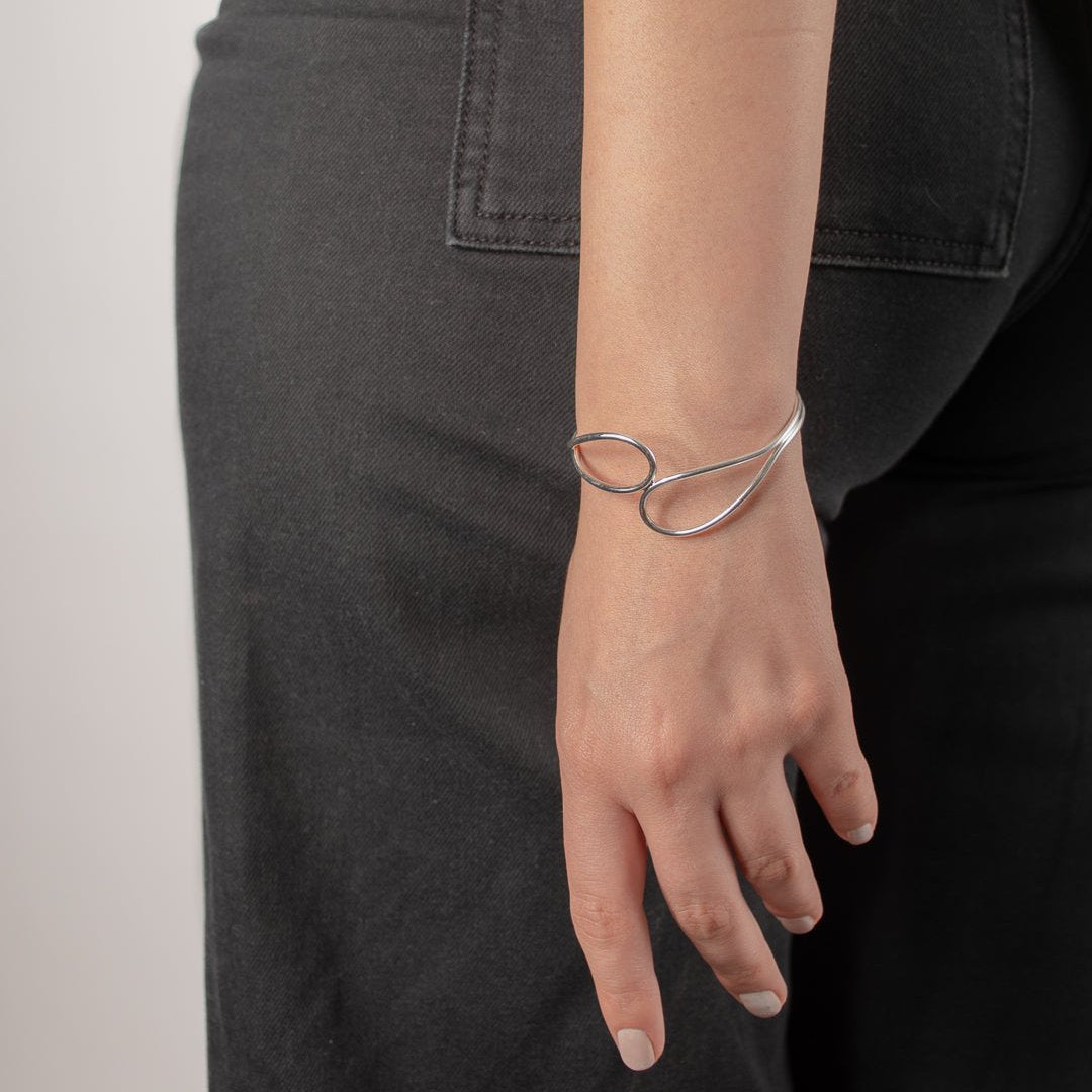 Esclava enchapada en plata 925