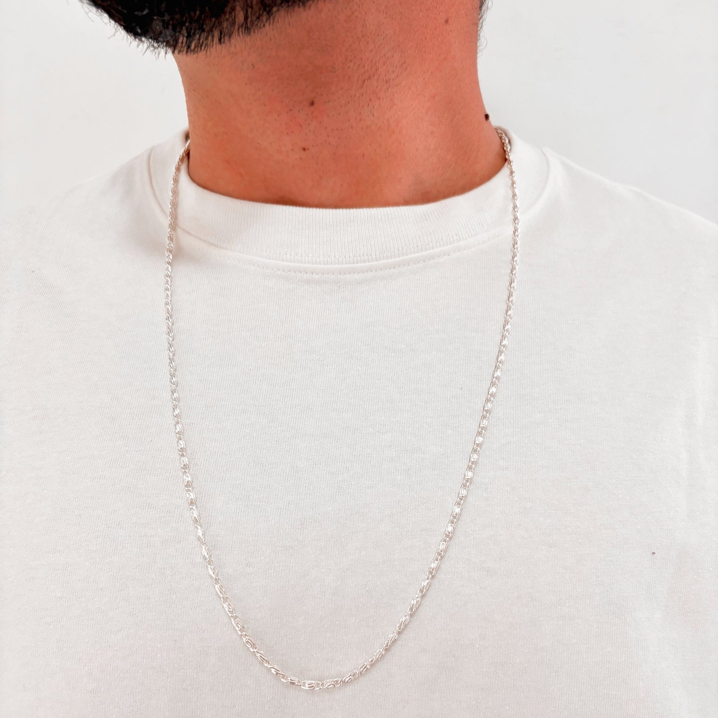 Cadena Tipo Camino Inca | Hombre | plata 925