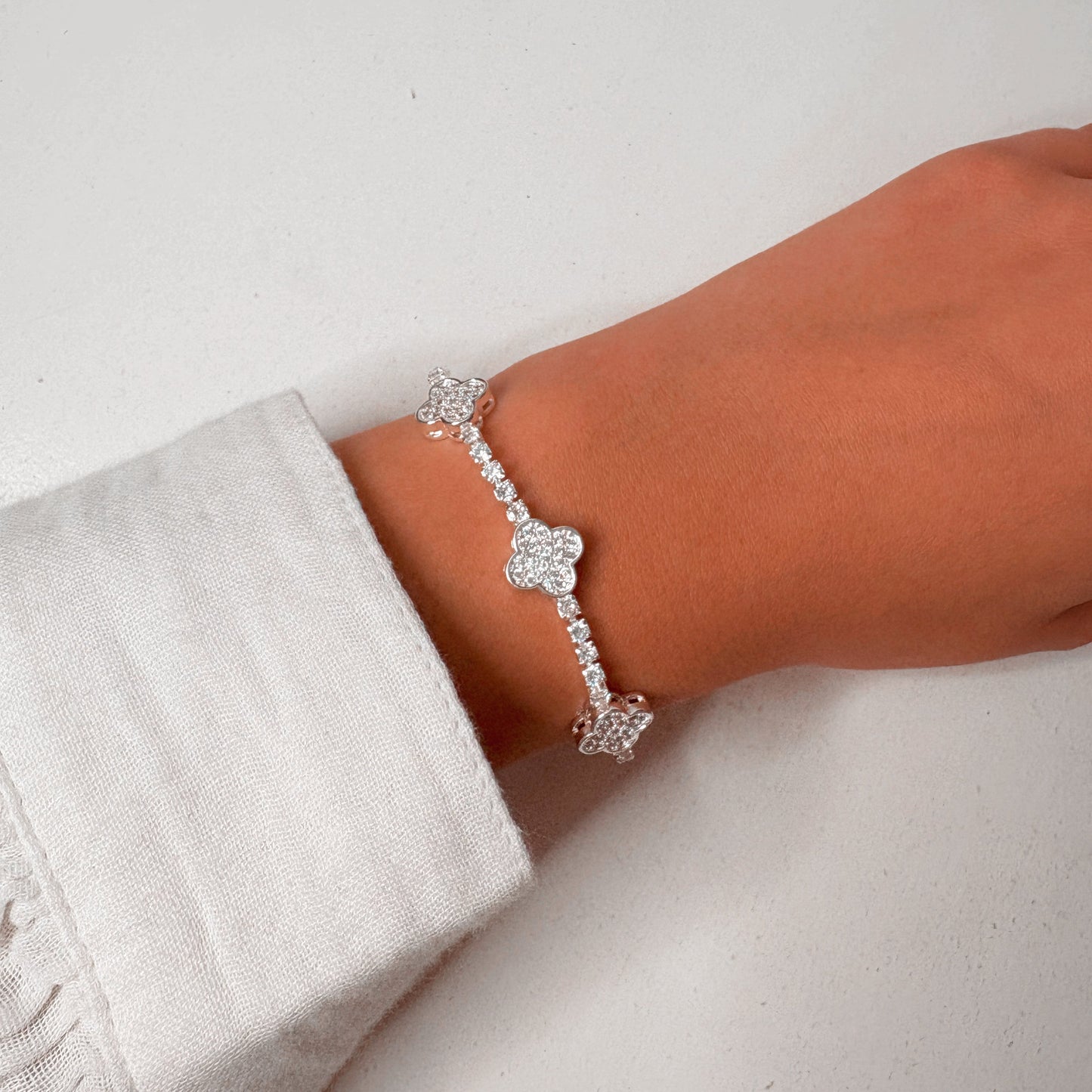 Pulsera 3 Trebol | Plata 925