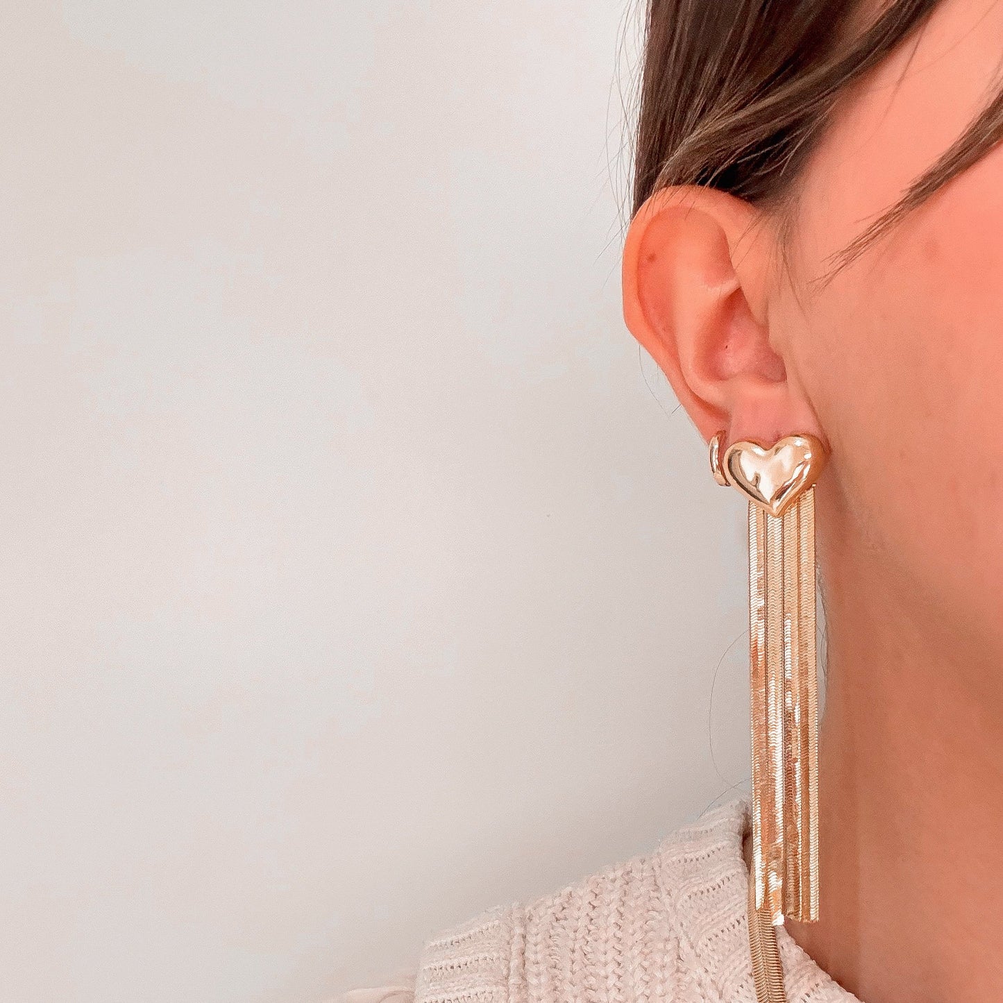 Aros Fiesta Corazón | Baño de Oro