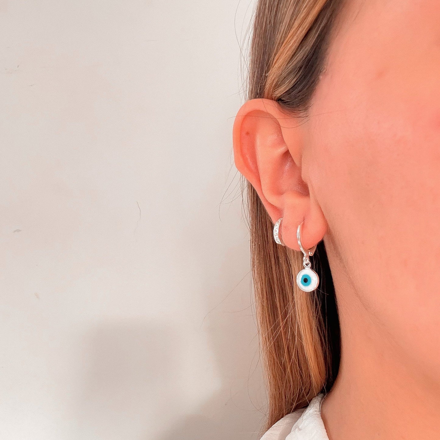 Argollas Ojo Turco | Enchape de Plata