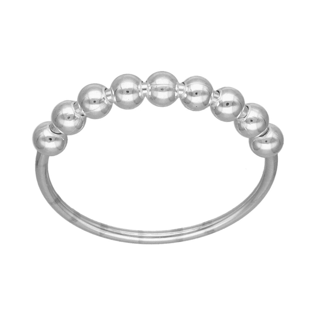 Anillo Anti Estrés con Esferas | Plata 925