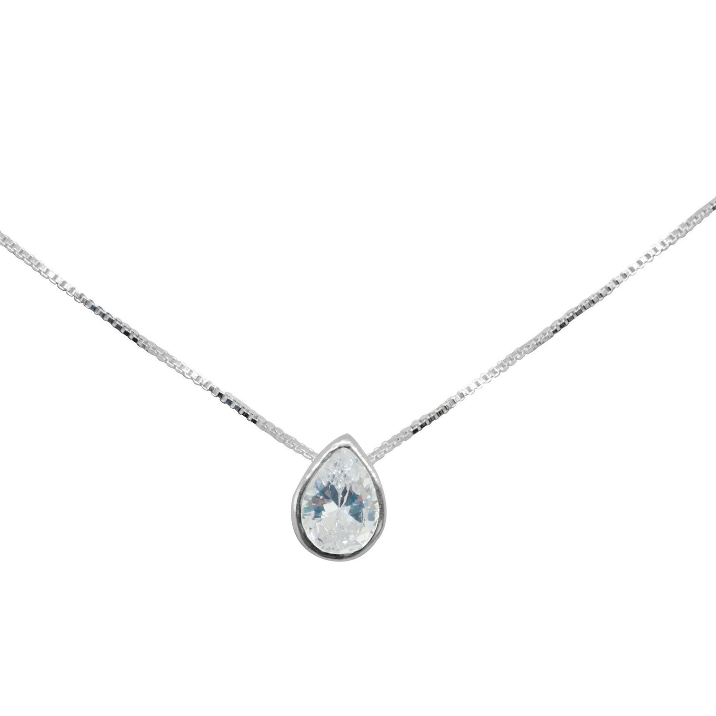 Punto de Luz Forma de Gota | 45cm | Plata 925