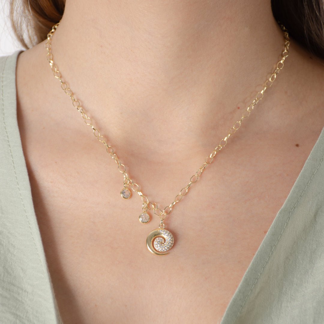 Collar Caracola | Enchape de Oro