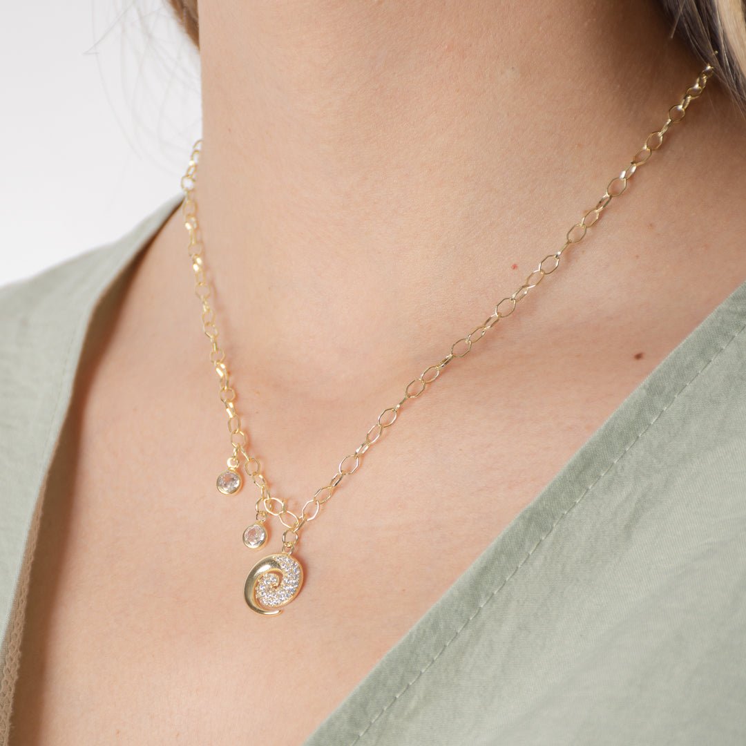Collar Caracola | Enchape de Oro