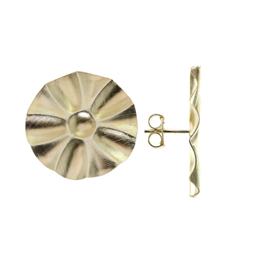 Placa estilo Flor | Enchape de oro