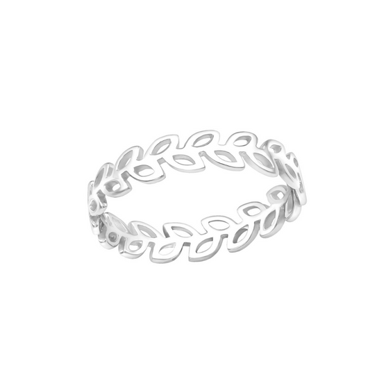Anillo de Plata de Hojas