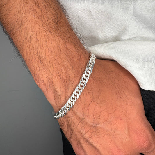Pulsera Grumet Gruesa | Hombre | Plata 925