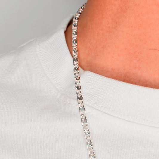 Cadena Tipo Camino Inca | Hombre | plata 925