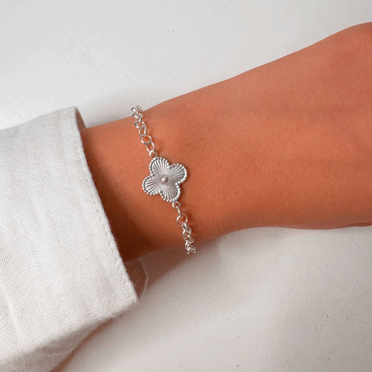 Pulsera Trebol en Plata 925