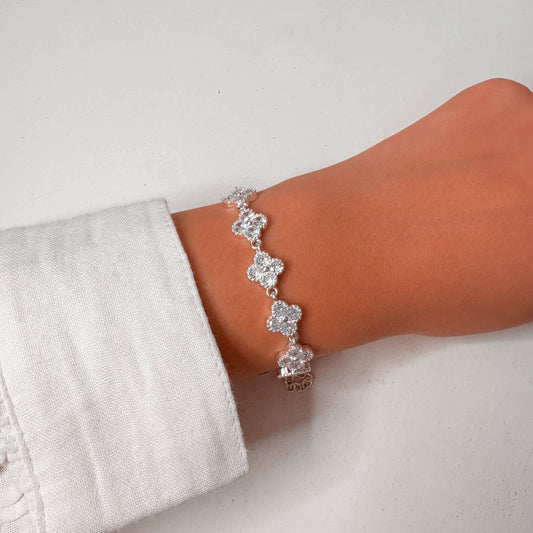 Pulsera 7 Trebol | Plata 925