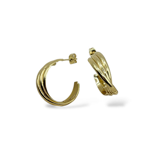Semi Mia Argollas Triples | Baño de Oro