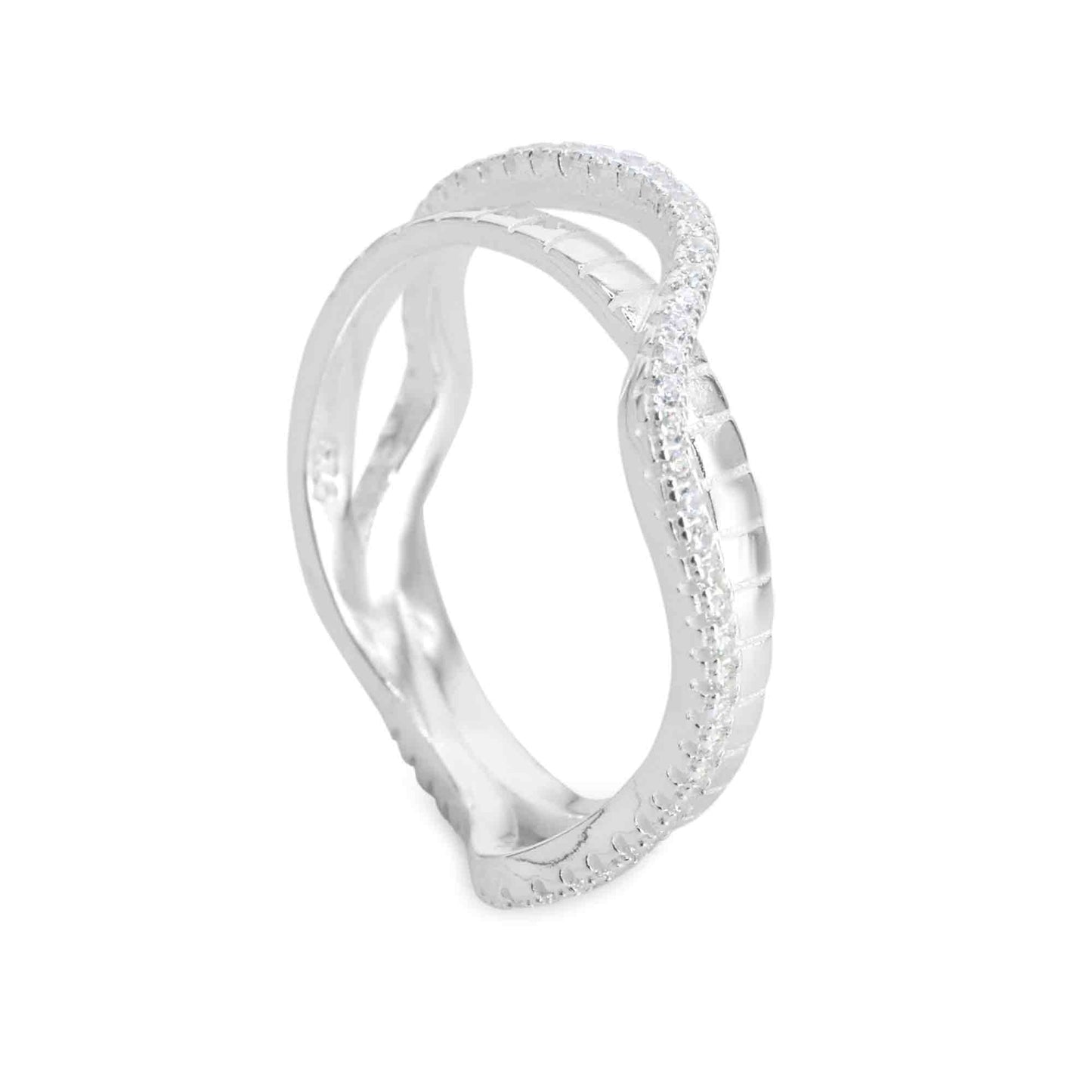 Anillo Irregular con Circones | Plata 925