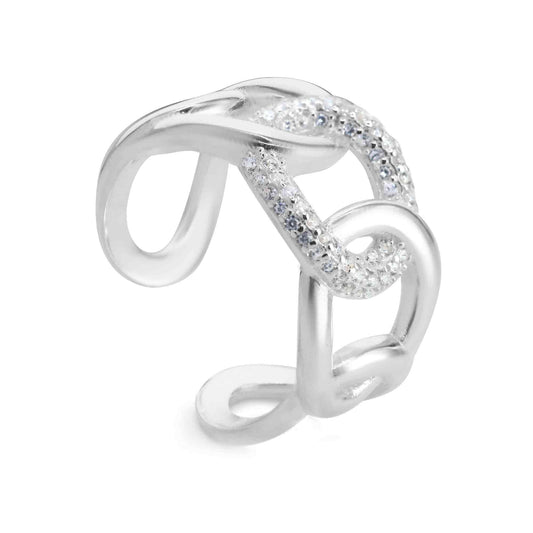 Anillo Eslabones Circones | Plata 925