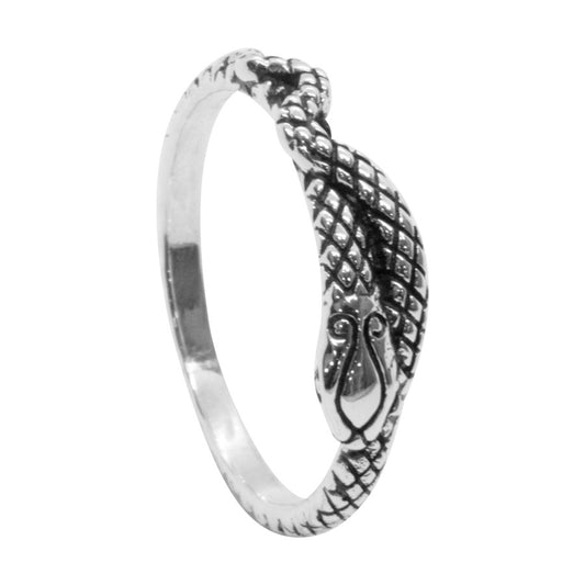 Anillo  Serpiente Enrollada | de Plata 925