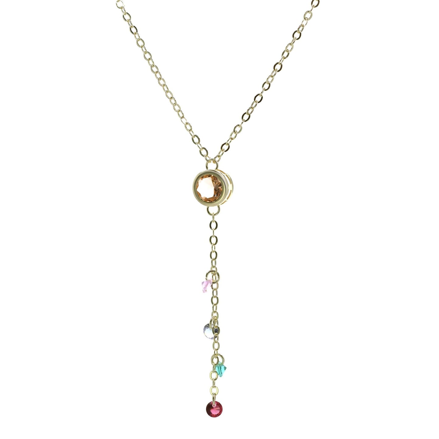 Collar Cascada colores | Enchape de Oro